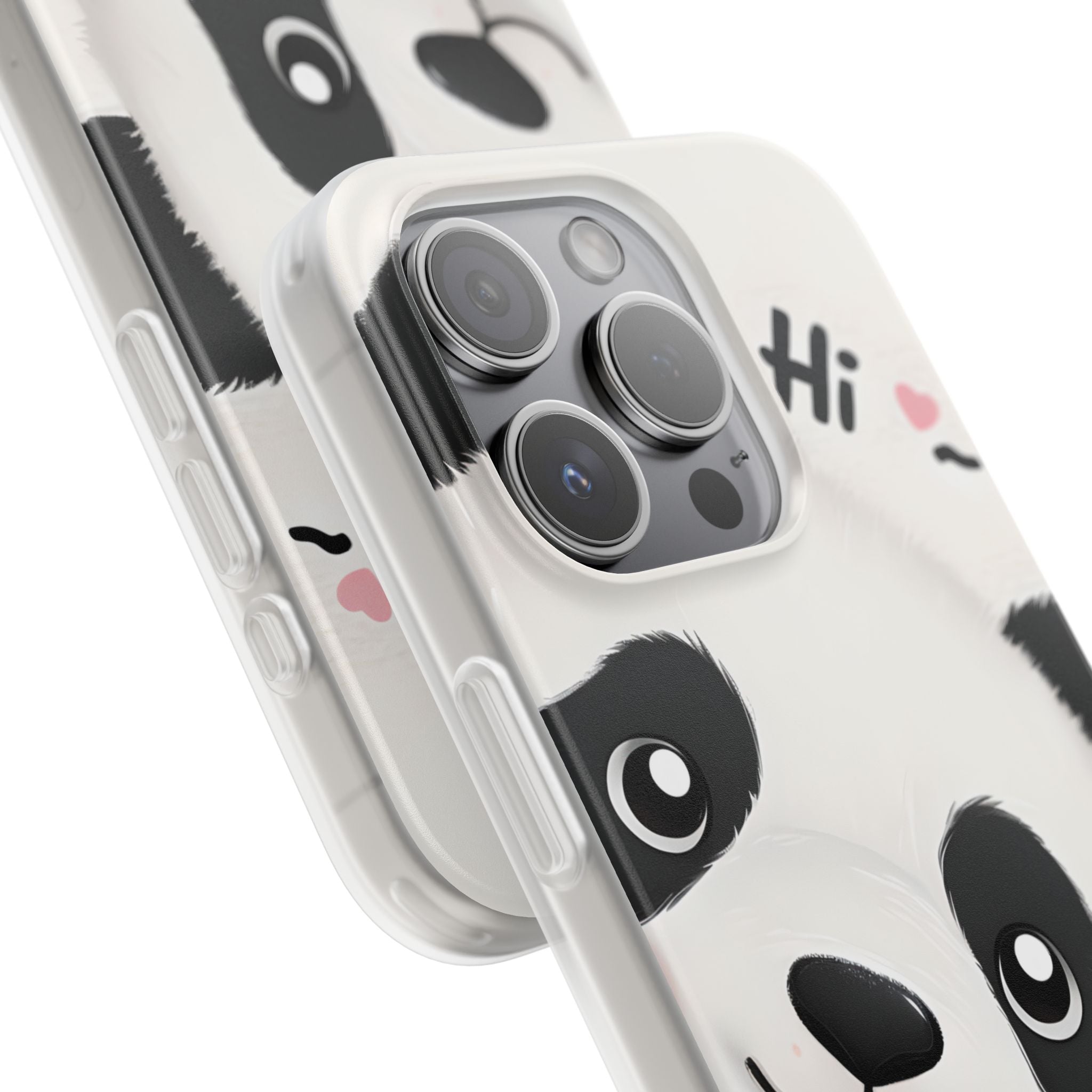 Panda Glow iPhone 15 Pro Case - Soft