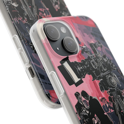 Retro Cinematic Spotlight iPhone 15 - Flexi Phone Case