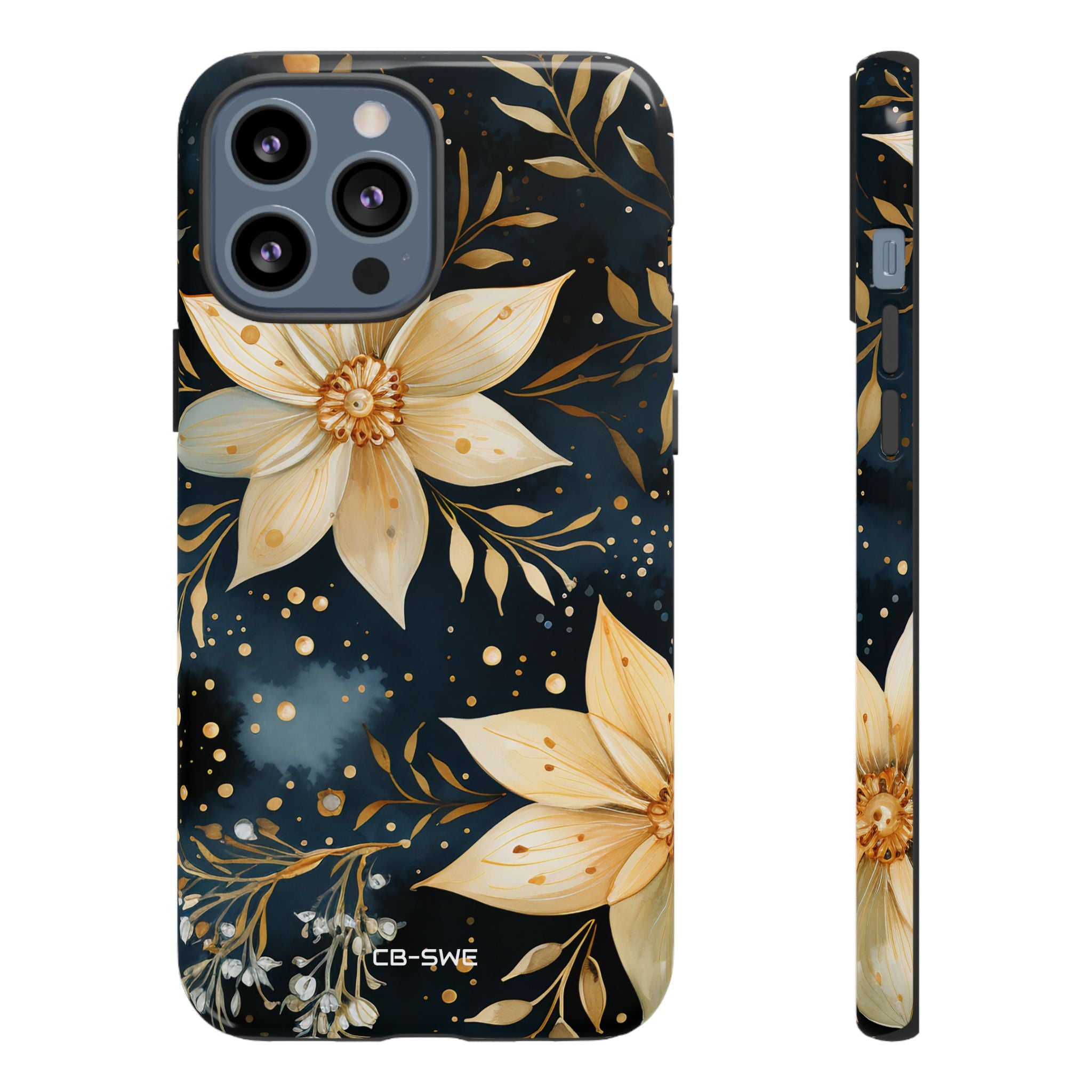 Floral Elegance Flourishes - iPhone Case