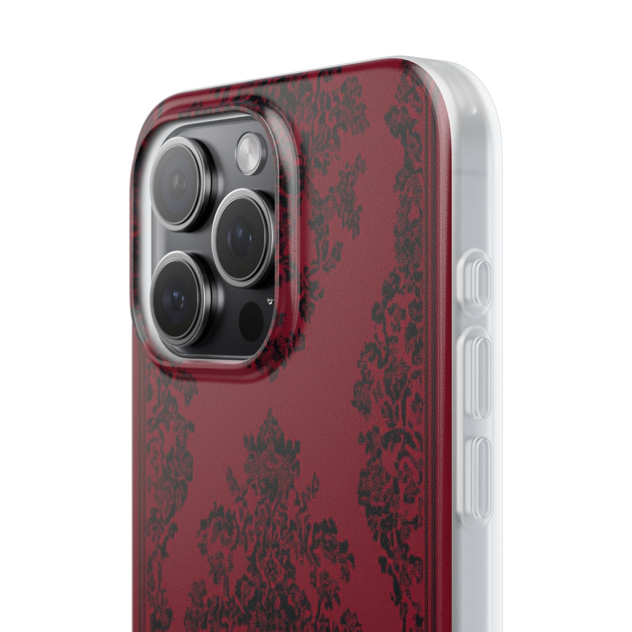 Gothic Crimson Elegance iPhone 15 - Flexi Phone Case