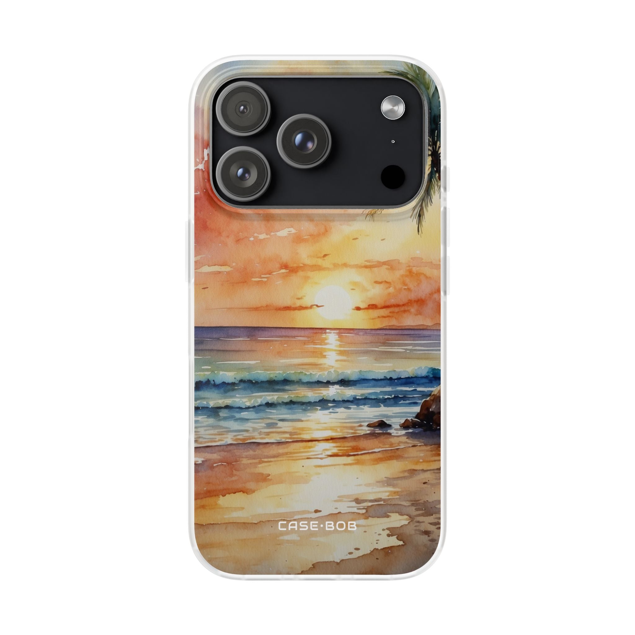 Sunset Palm iPhone 17 Pro Case - Soft