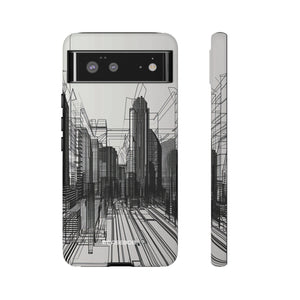 Urban Wireframe | Protective Phone Case for Google Pixel