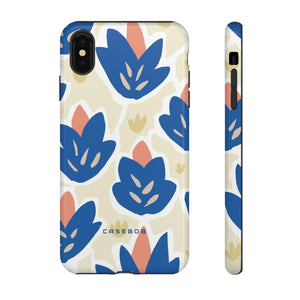 Blue Happy Flower - Protective Phone Case