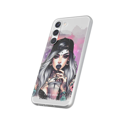 Silver Sip Nebula Samsung S23 Plus Case - Soft