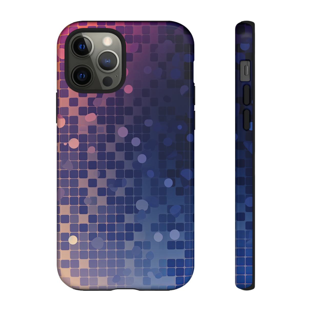 Azure Square: Blue Gradient - Protective Phone Case