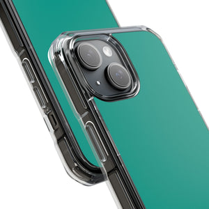 Persian Green | Handyhülle für iPhone (Clear Impact Case – magnetisch) 