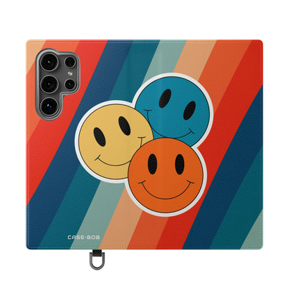 Smiley Trio Radiance - Samsung S24 Ultra Case - Wallet