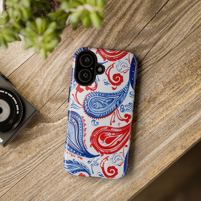 Vibrant Paisley Swirls iPhone 16 - Tough