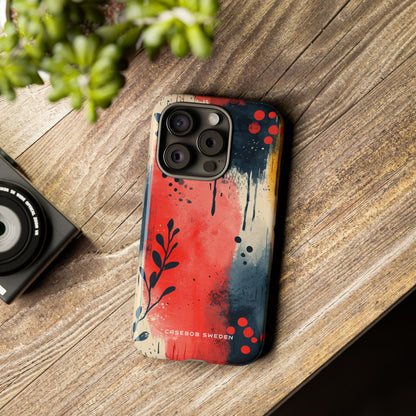 Vibrant Floral Energy iPhone 15 - Tough Phone Case