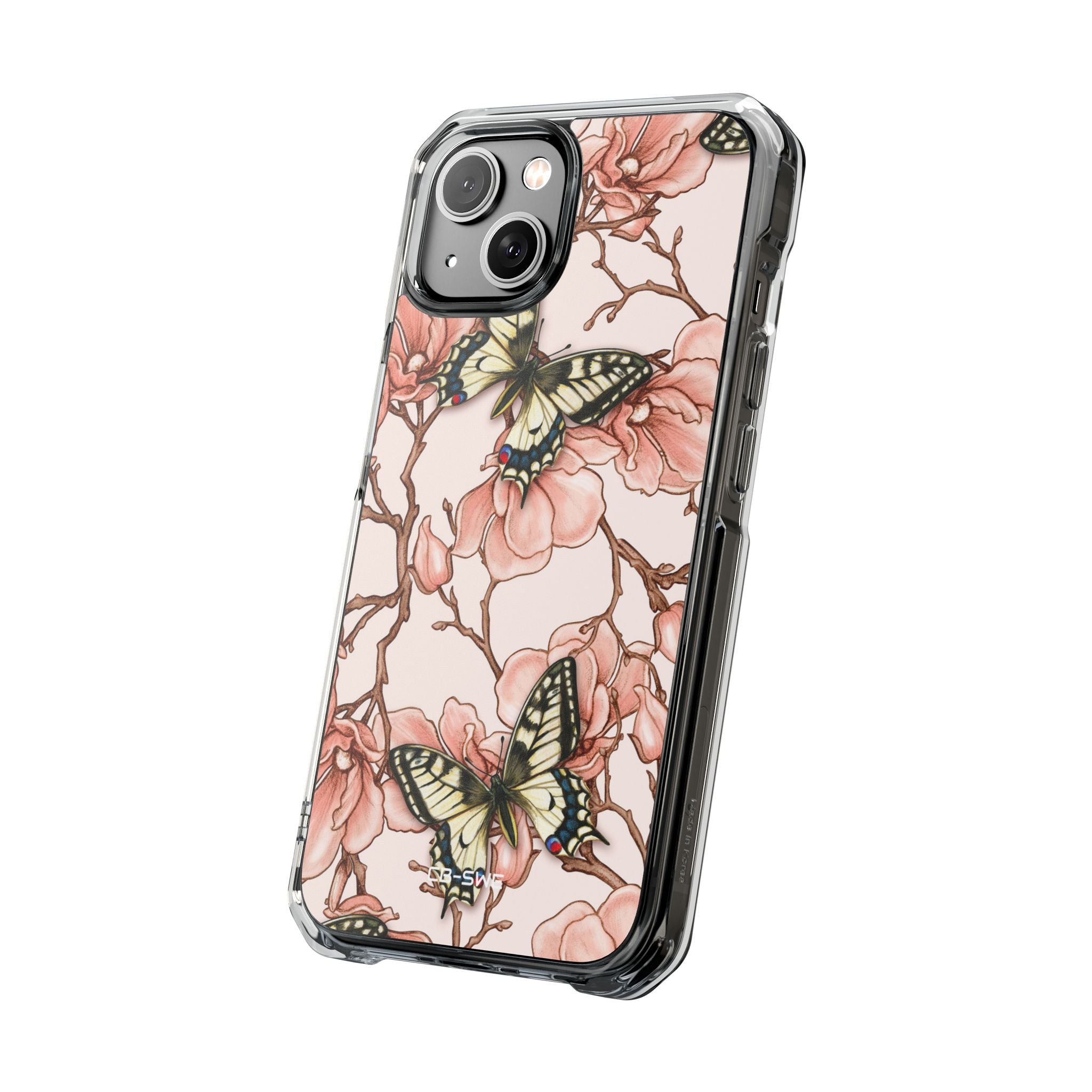 Butterflies and Magnolias Harmony iPhone Case - Impact
