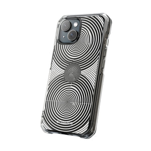 Hypnotic Geometry - Phone Case for iPhone (Clear Impact - Magnetic)