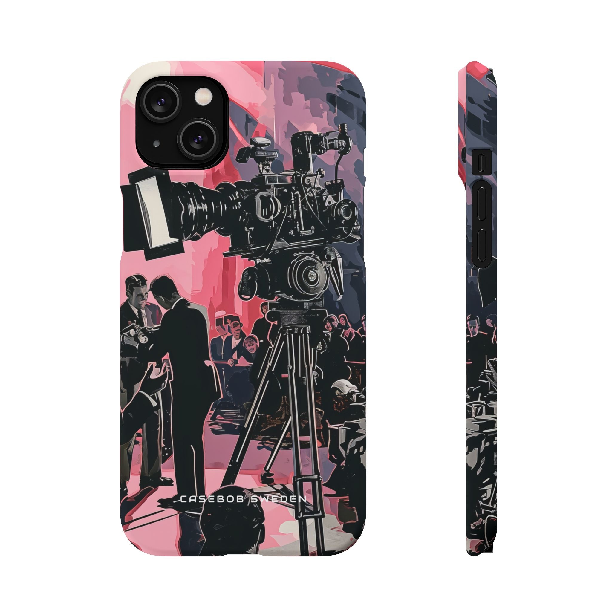 Retro Cinematic Spotlight iPhone 14 - Slim Phone Case