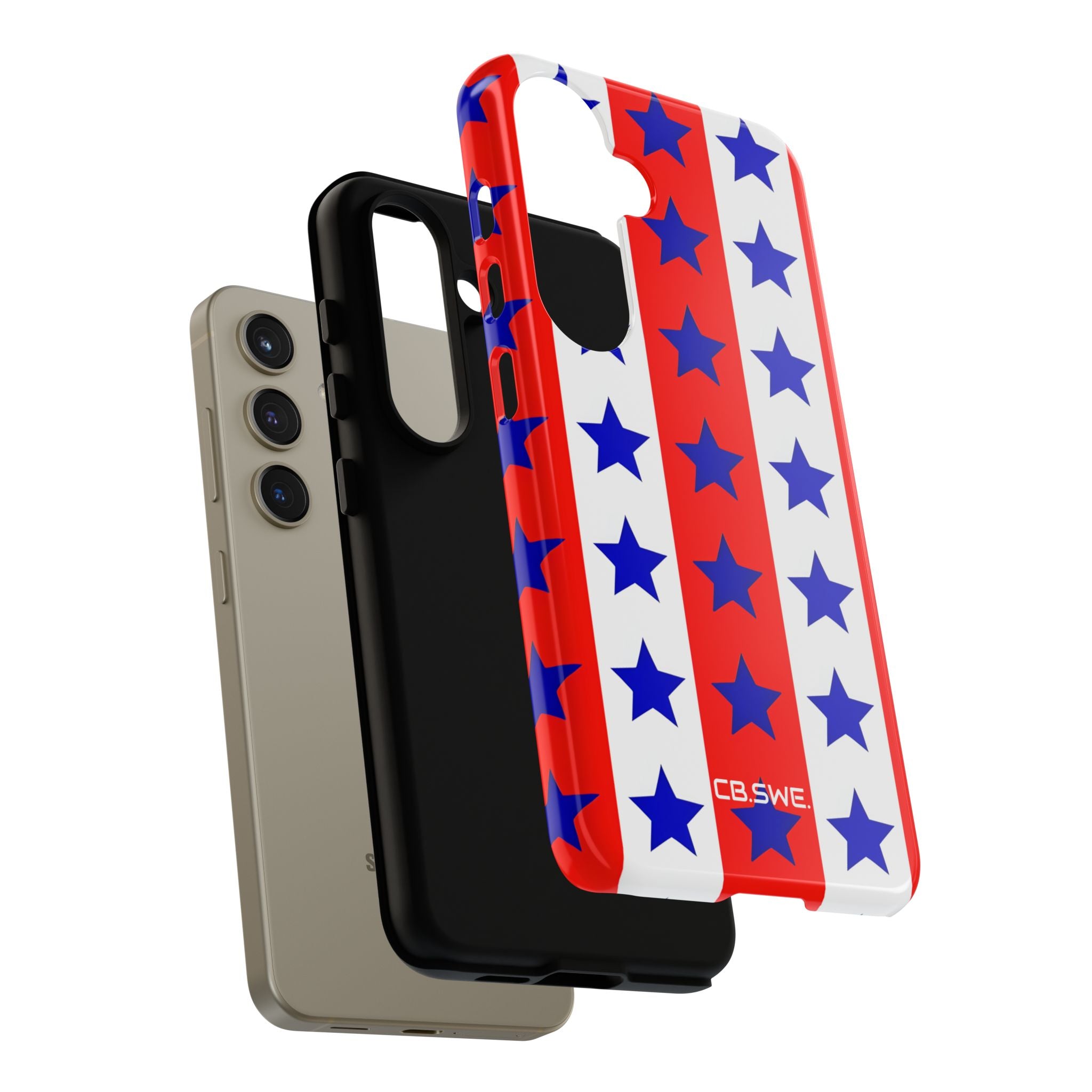 Patriotic American Flag Inspired Seamless Samsung S24 - Tough