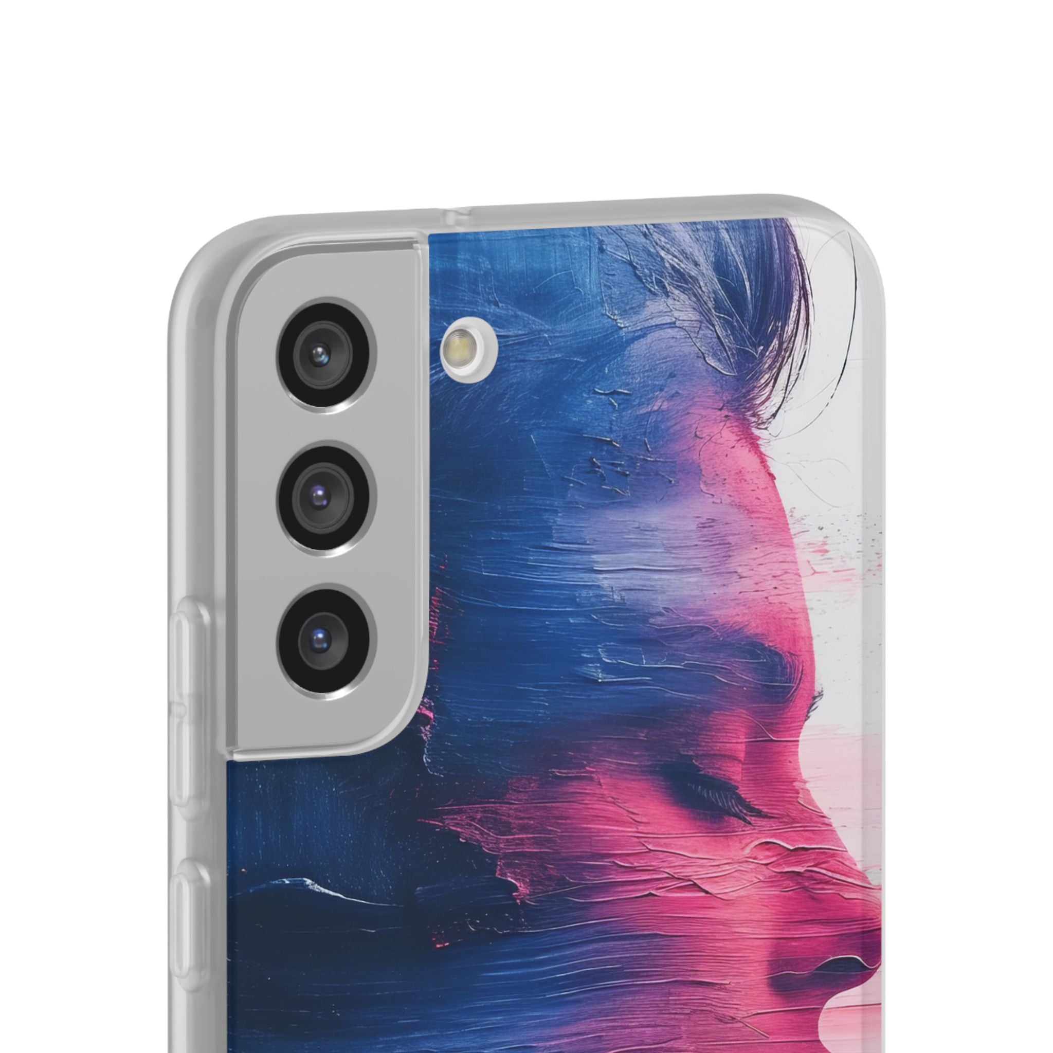 Blue Magenta Portrait - Flexi Samsung S22 Phone Case