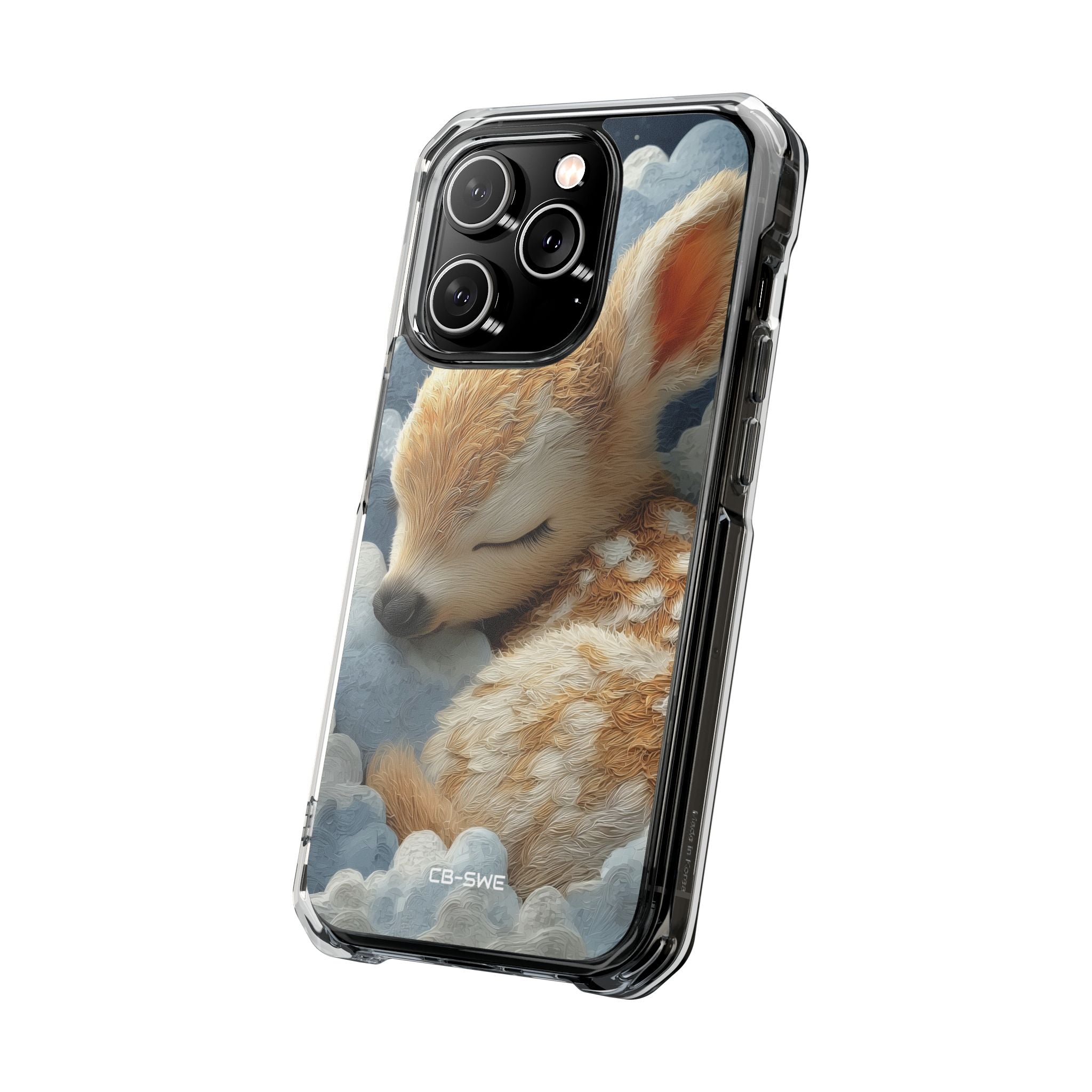 Dreaming Fawn Sleeps iPhone Case - Impact