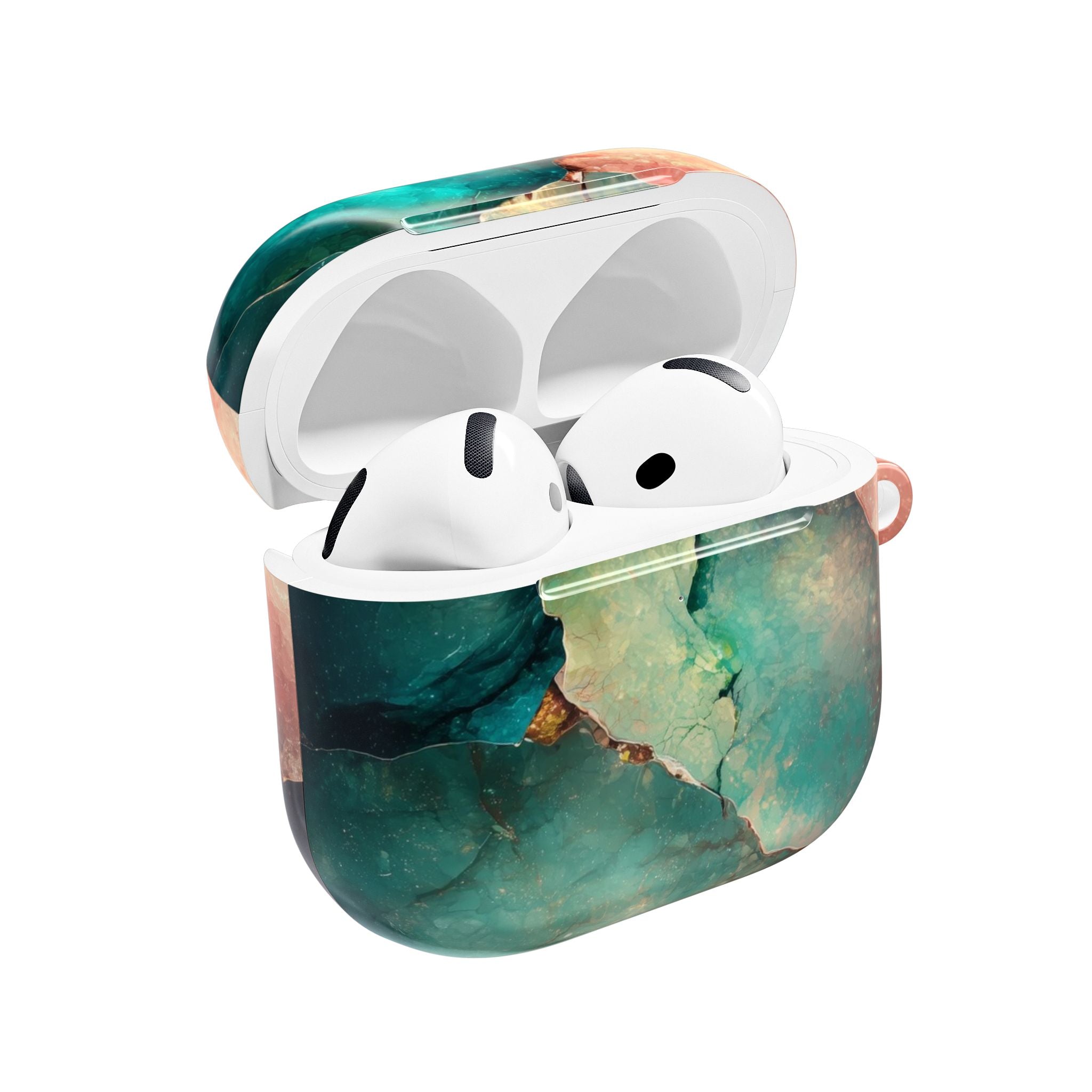 Haljennut jalokivi turkoosi - AirPods Case