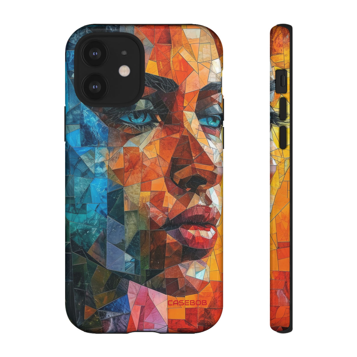 Geometric Fusion Lady - Protective Phone Case