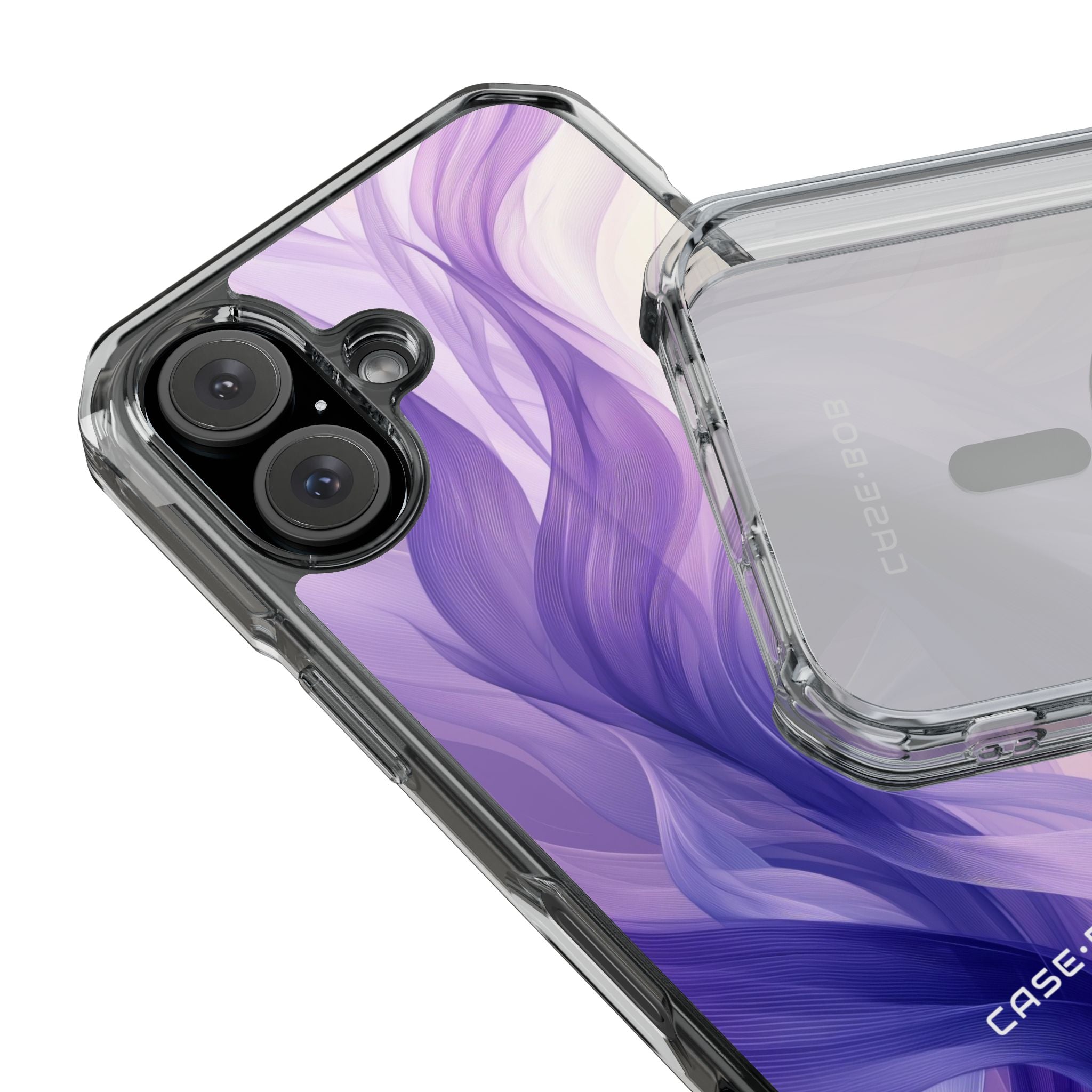 Purple Ribbon Waves iPhone 16 Case - Impact