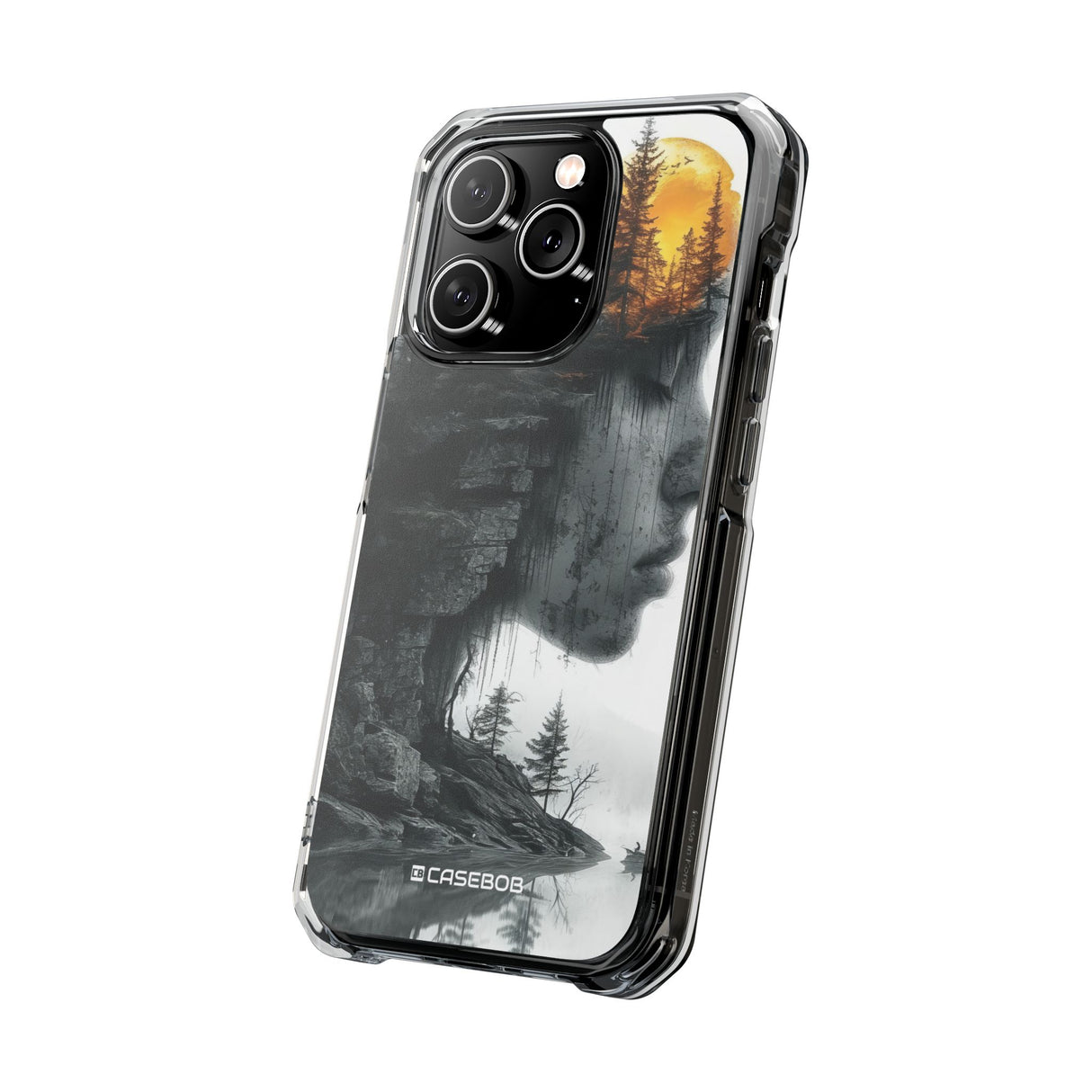 Nature's Reflection - Phone Case for iPhone (Clear Impact - Magnetic)