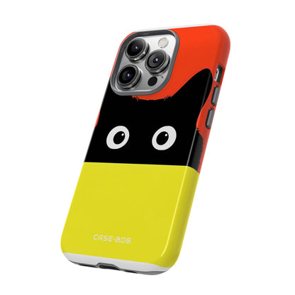 Peekaboo Cat Crimson iPhone 14 Pro Case - Tough