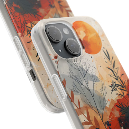 Orange Solstice iPhone 15 Case - Soft