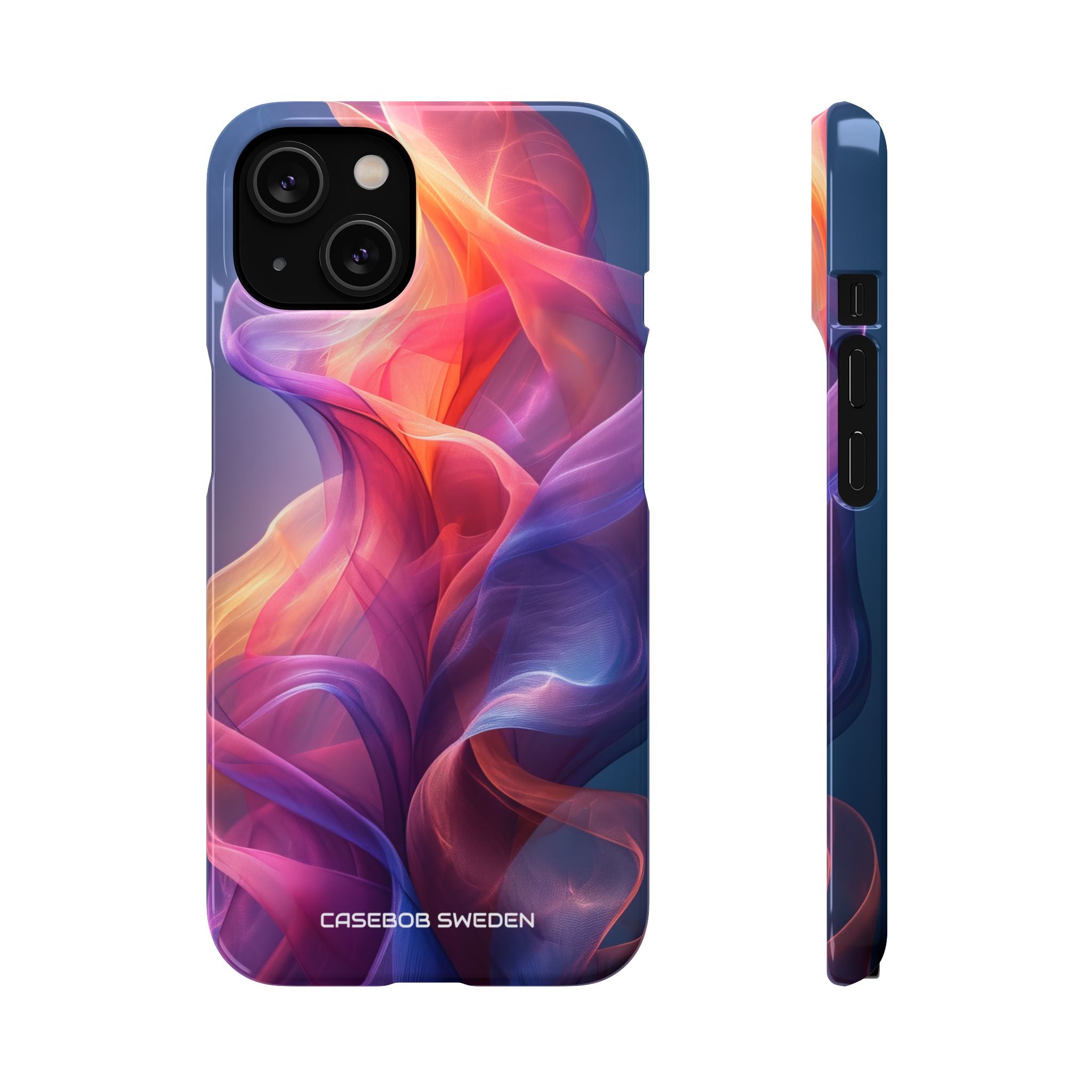 Violet Orange Flow - Slim iPhone 14 Phone Case