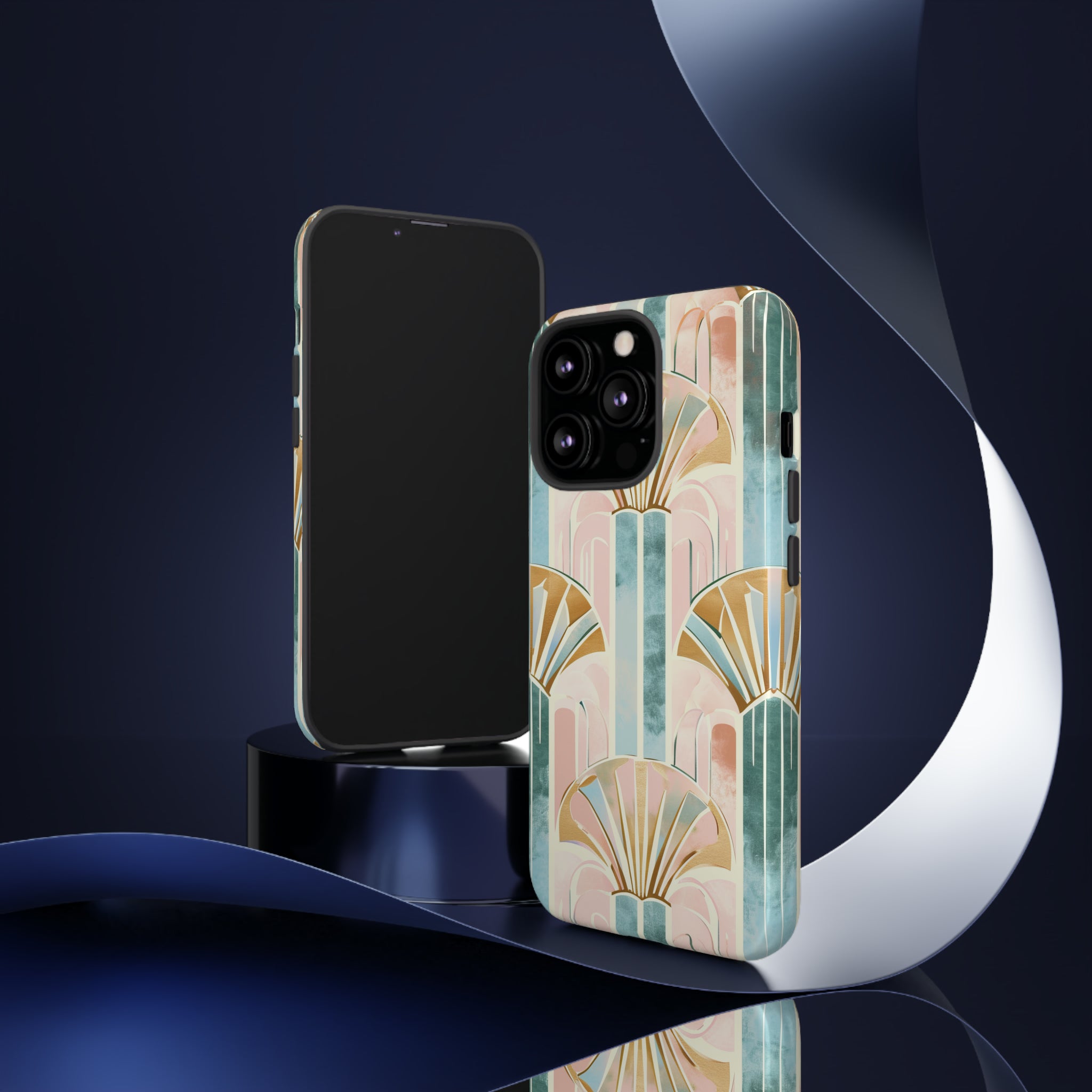 Art Deco Pastel Geometry - Protective Phone Case