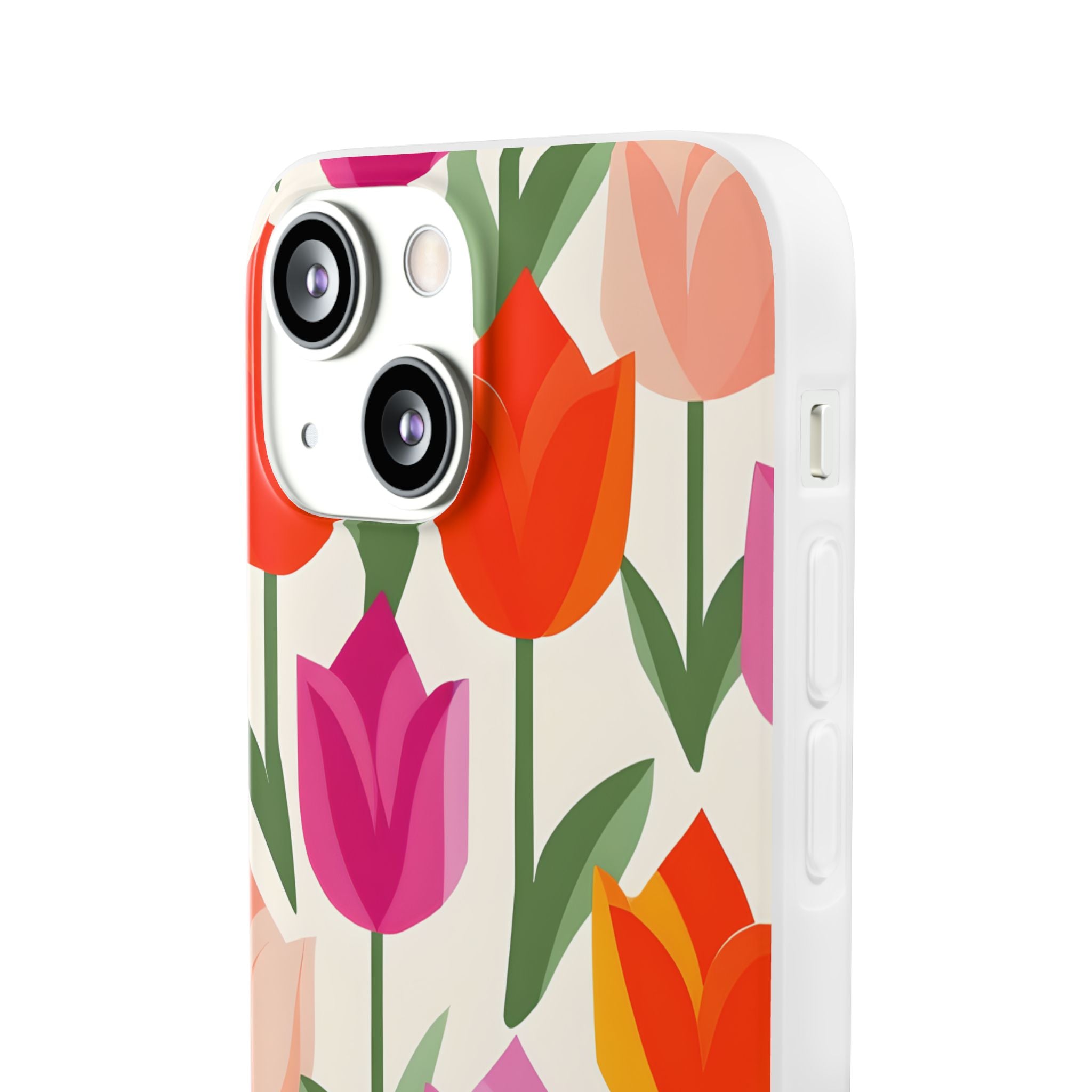 Tulip Harmony Green iPhone 13 mini - Soft Case