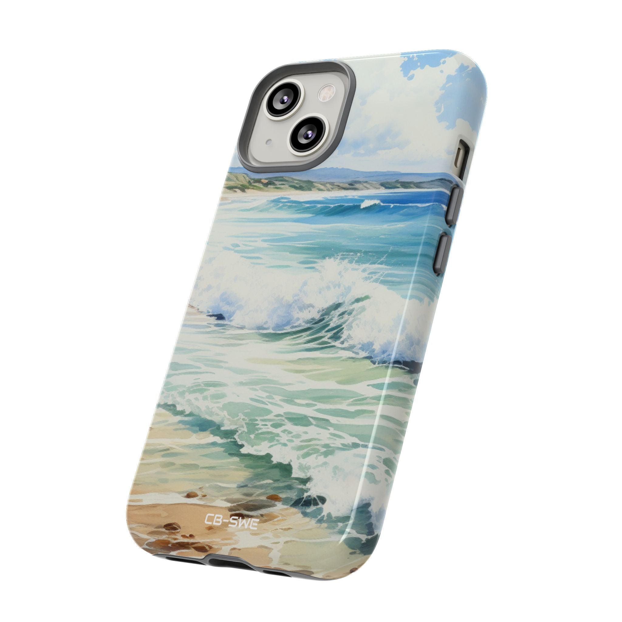 Serene Coastal Watercolors - iPhone Case