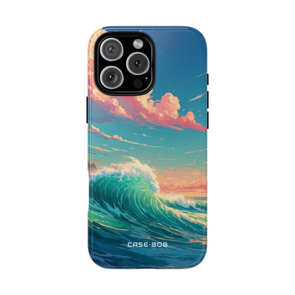 Turquoise Curl iPhone 16 Pro Max Case - Tough