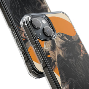 Majestic Buffalo Sun - Phone Case for iPhone (Clear Impact - Magnetic)