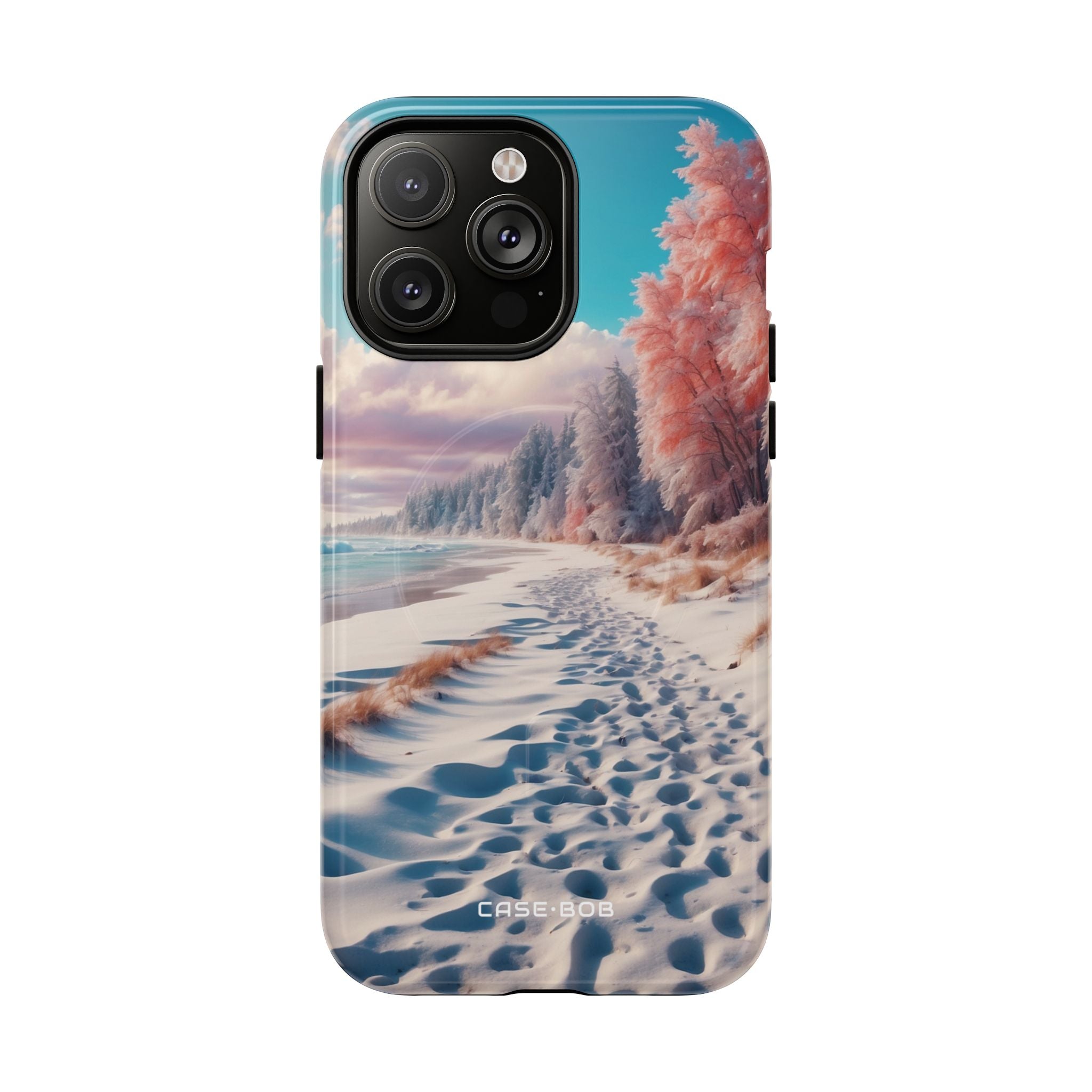 Snowy Footprints iPhone 14 Pro Max Case - Tough+