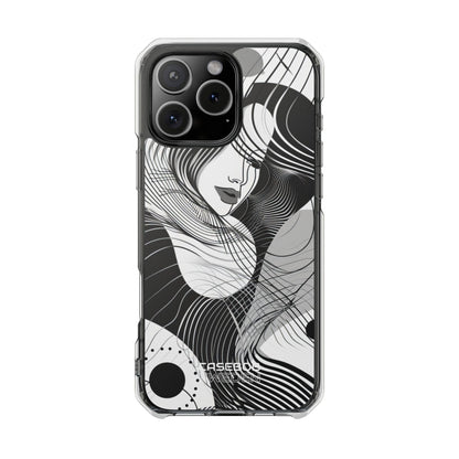 Orange Wave Motion iPhone 16 - Impact Clear+
