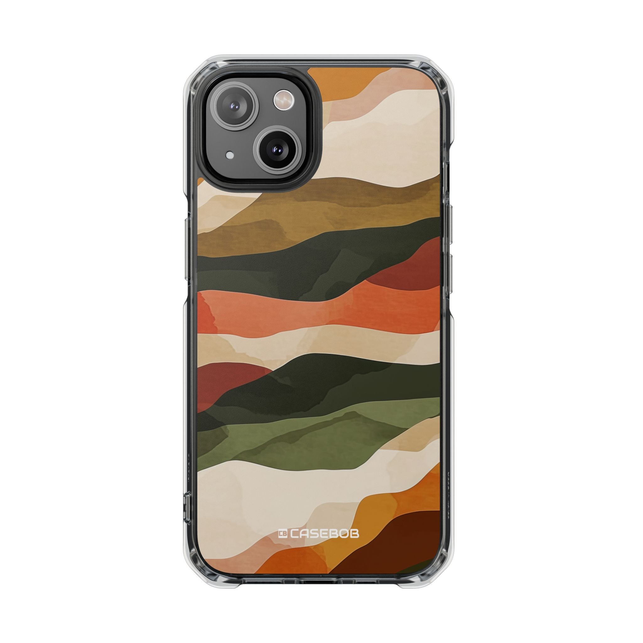 Earth Tone Pattern - Clear Impact Case for iPhone