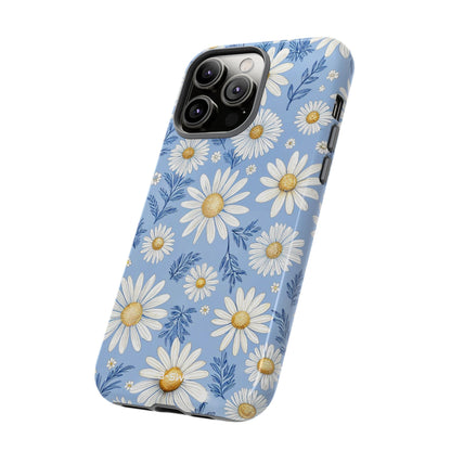 Daisies On Blue - iPhone Case