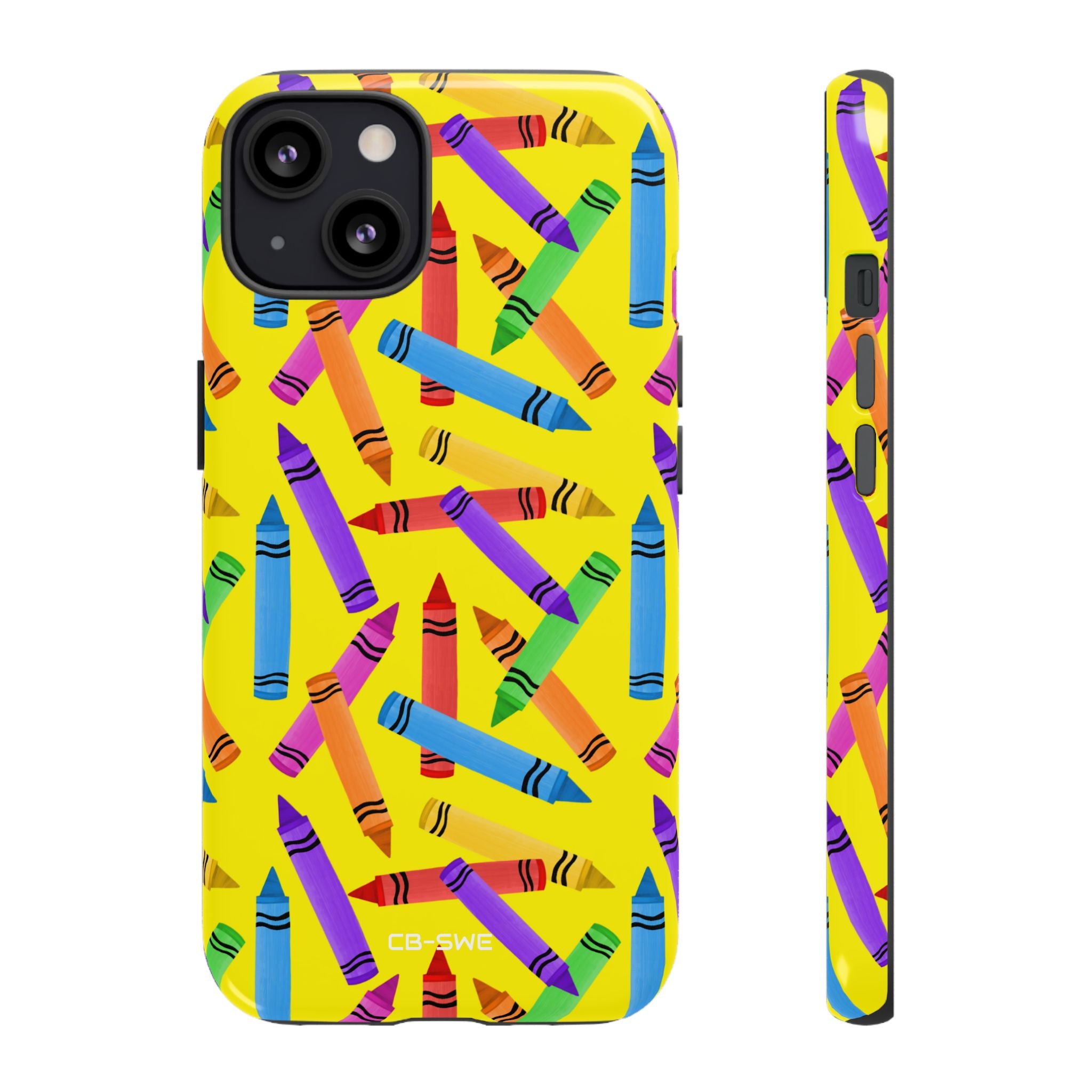 Crayons Scatter Playfully - iPhone Case