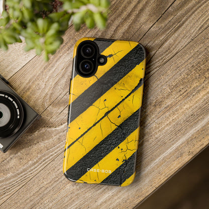 Cracked Caution iPhone 16 Plus Case - Tough