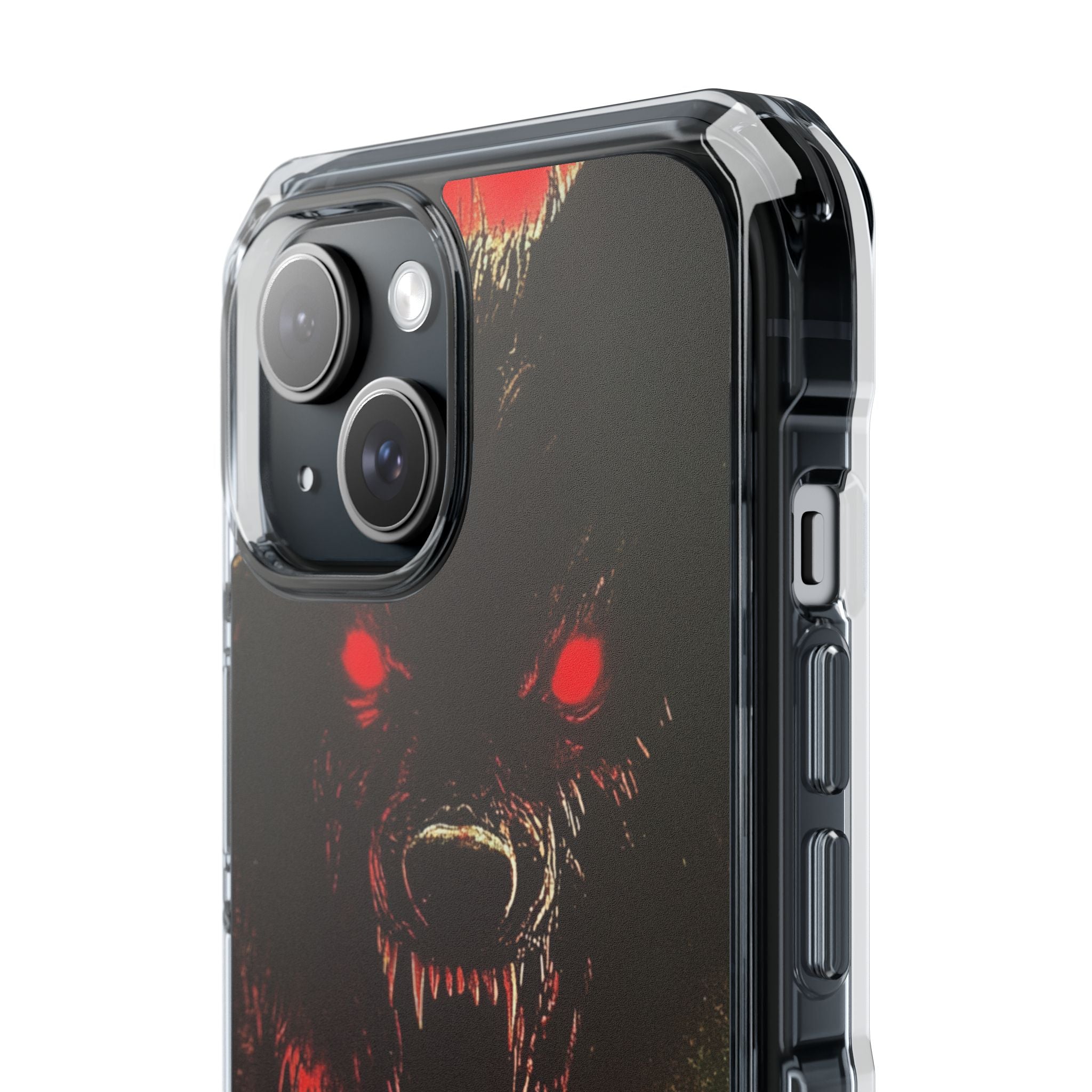 Bloodmoon Wolf's Lament iPhone 15 - Clear Impact Phone Case