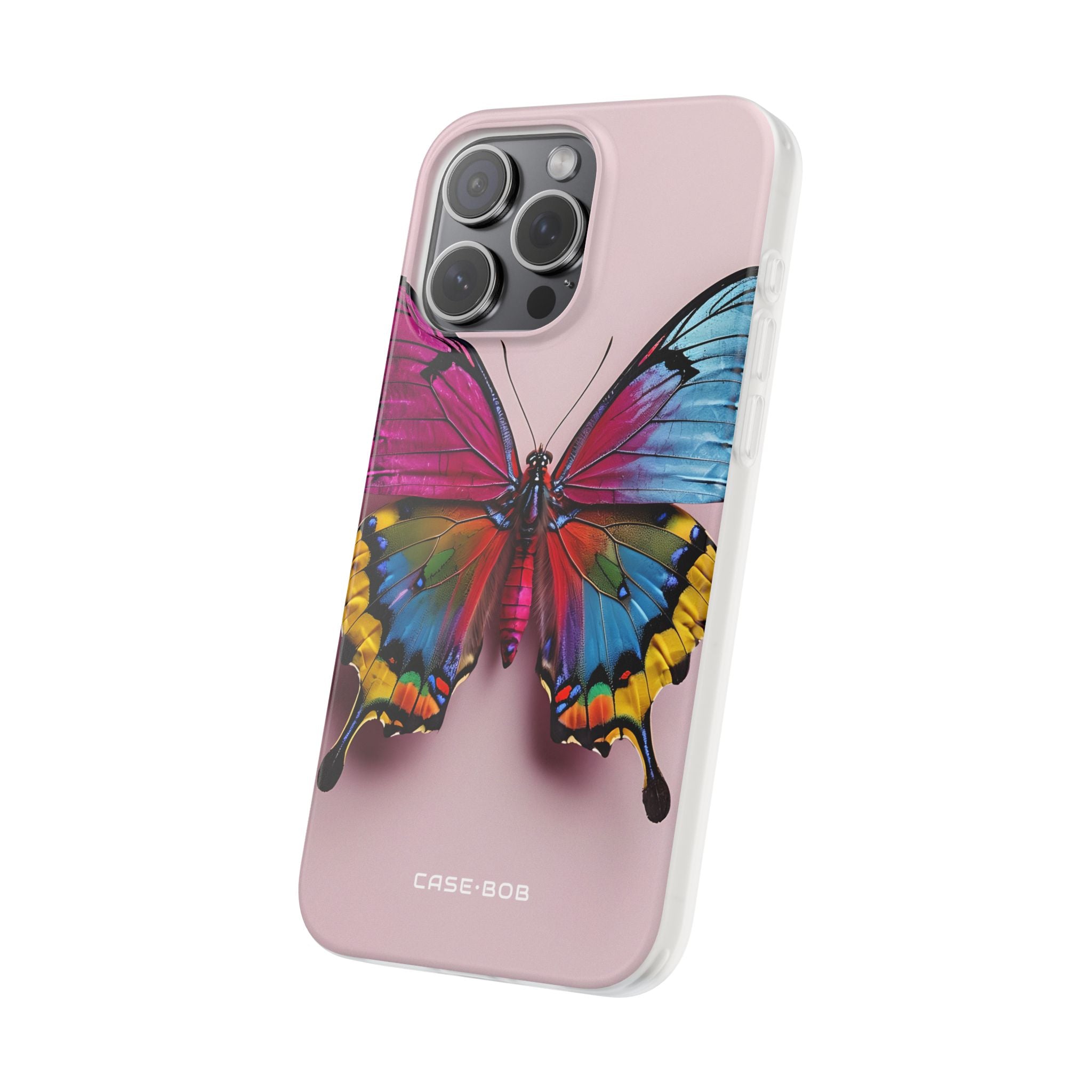 Vivid Butterfly iPhone 15 Pro Max Case - Soft