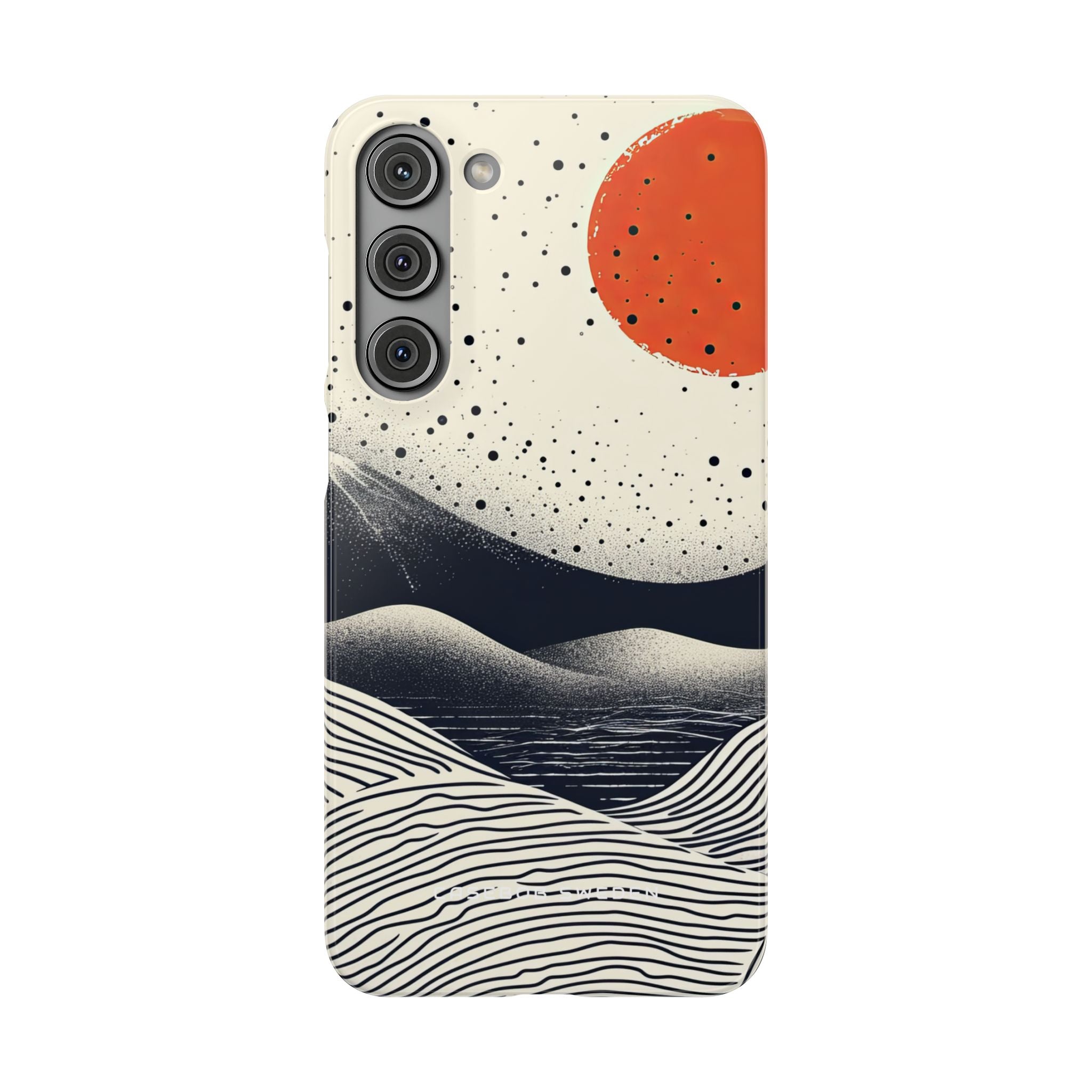 Red Sun Over Flowing Horizons Samsung S23 - Slim Phone Case