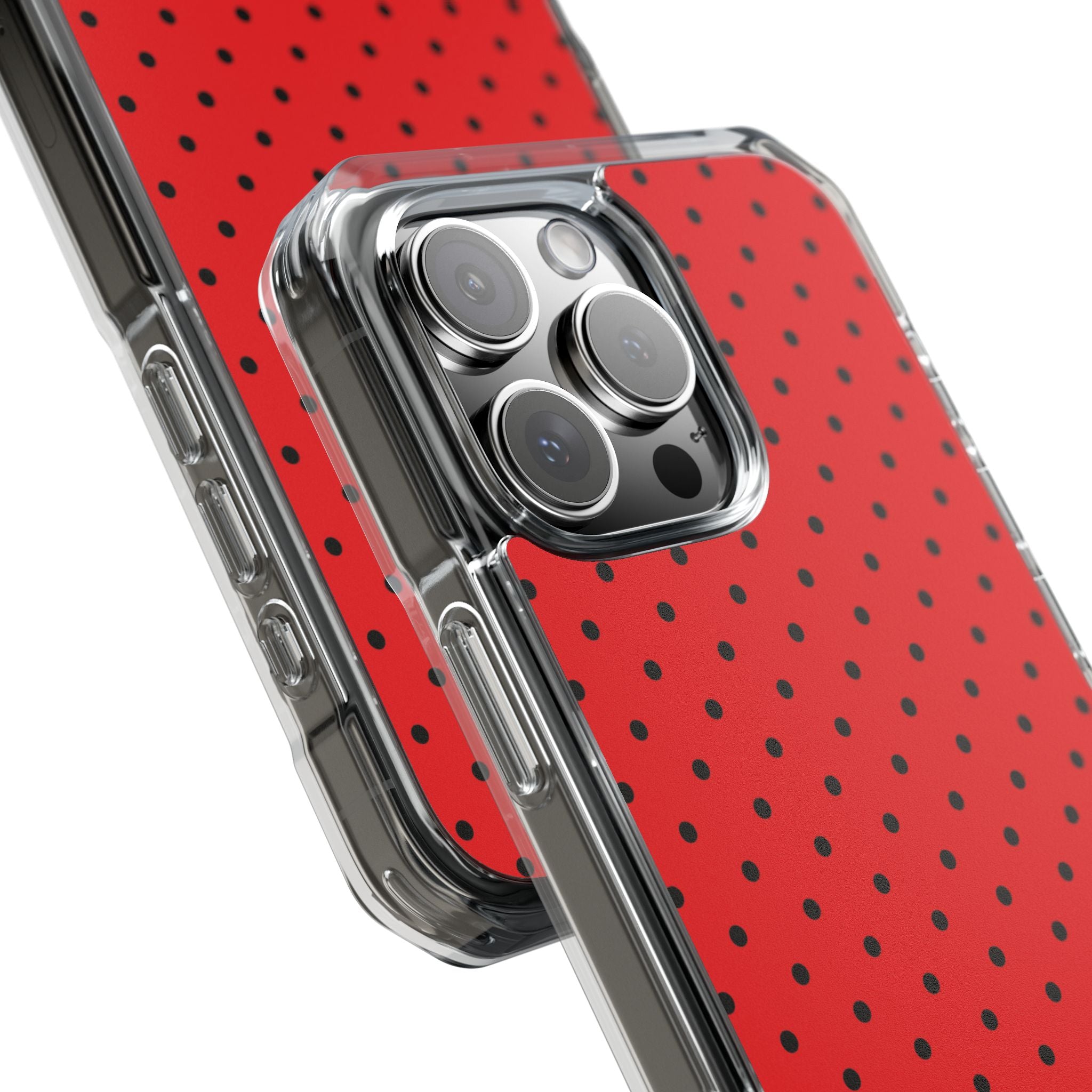 Crimson Dot Matrix iPhone 16 Pro Max Case - Impact