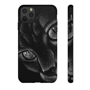 Pencil Drawing Cat - Protective Phone Case