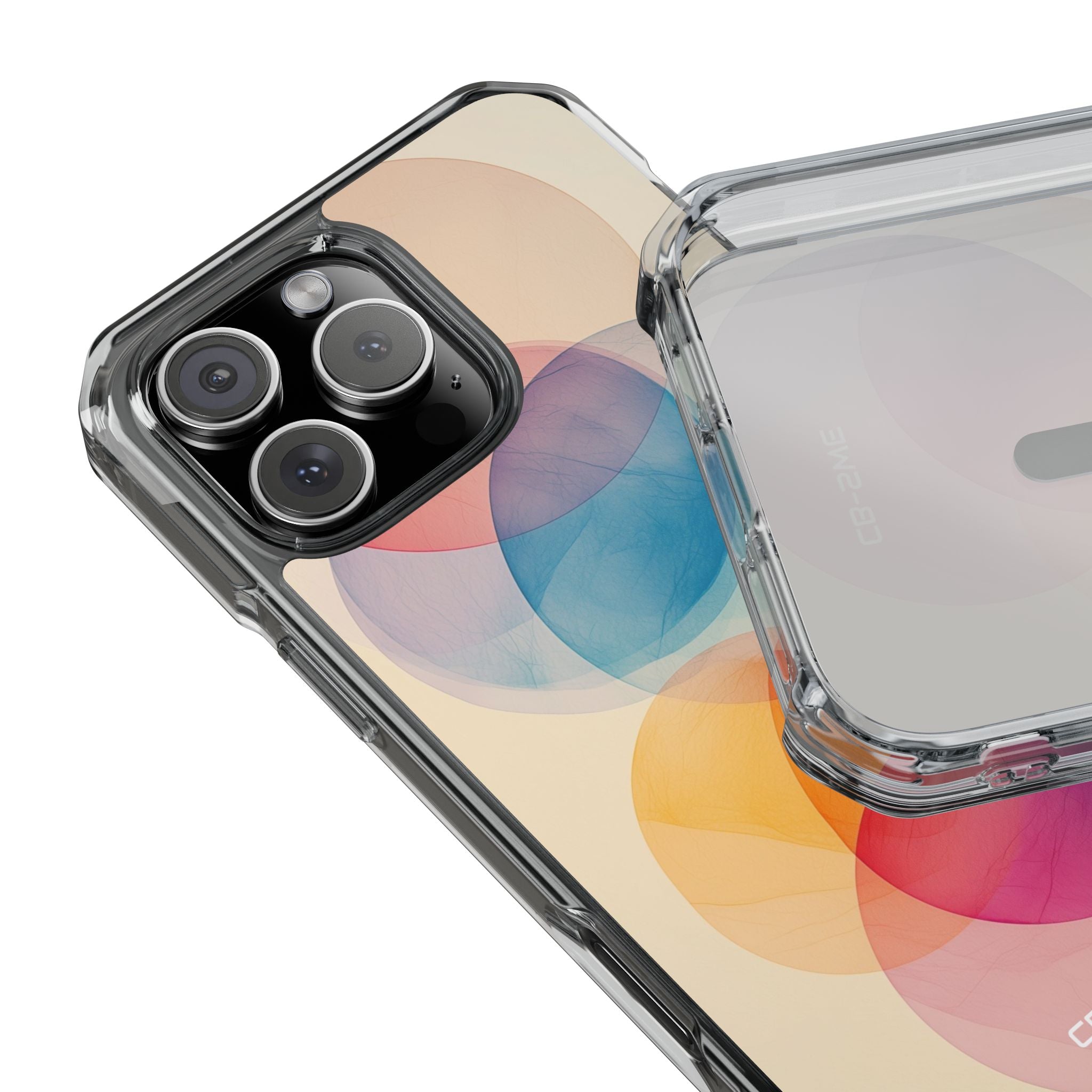 Circles Embrace Light iPhone Case - Impact