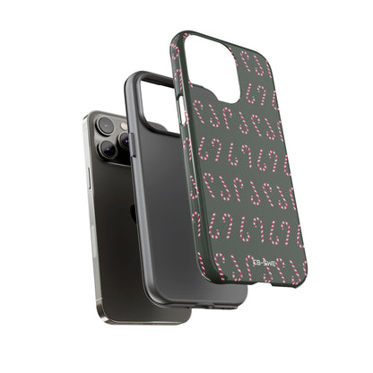 Candy Canes Aligned - iPhone Case