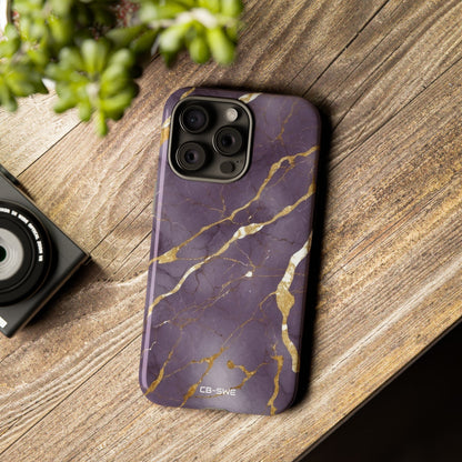 Golden Veins Flowing - iPhone Case