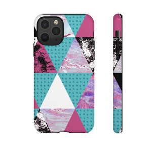 Grunge Triangles - Protective Phone Case