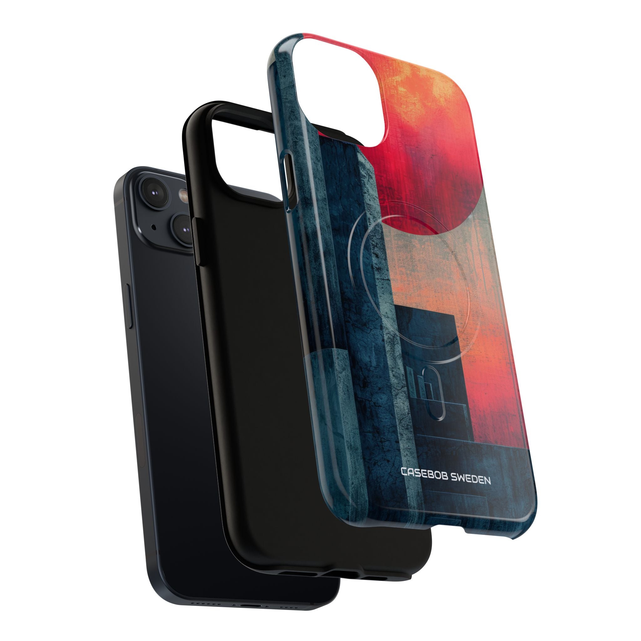 Abstract Geometric Skyline - Tough + MagSafe® iPhone 14 Phone Case