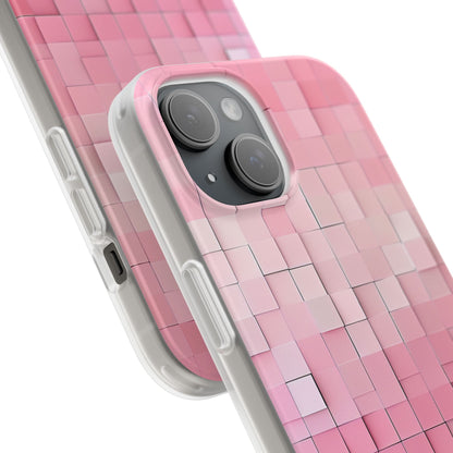 Gradient Pink Mosaic iPhone 15 - Flexi Phone Case