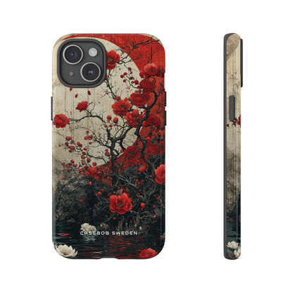 Zen Blossoms in Moonlight iPhone 15 - Tough Phone Case