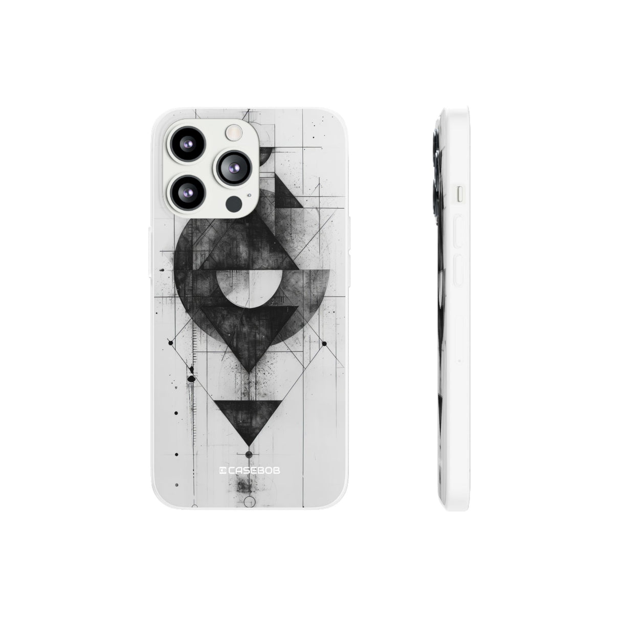 Monochrome Geometry | Flexible Phone Case for iPhone